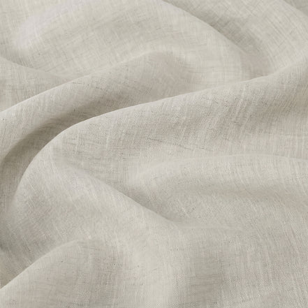 Pale oatmeal washed linen bedding set, third product photograph